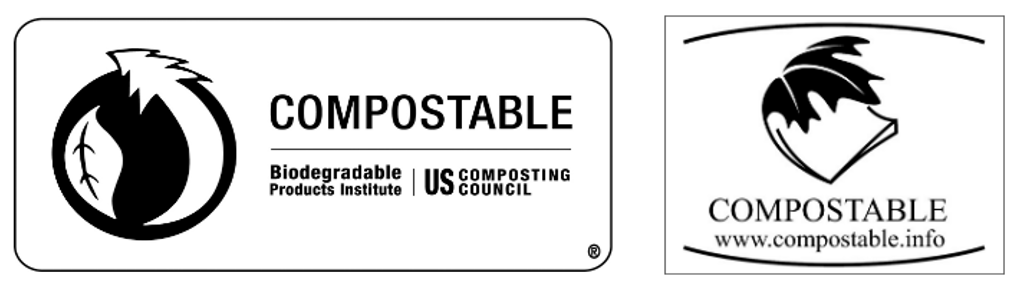 Compostable symbols